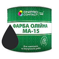 Фарба масляна МА-15 Dnipro-Contact 1 л, Чорний