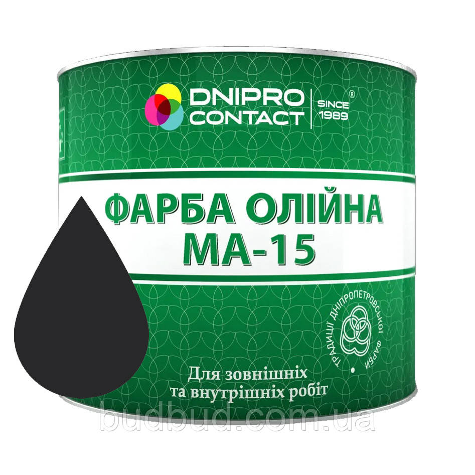 Фарба масляна МА-15 Dnipro-Contact 2,5 л, Чорний