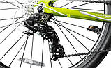 Велосипед гірський алюмінієвий 26' Comanche Ontario L 13", зелений-білий, фото 5