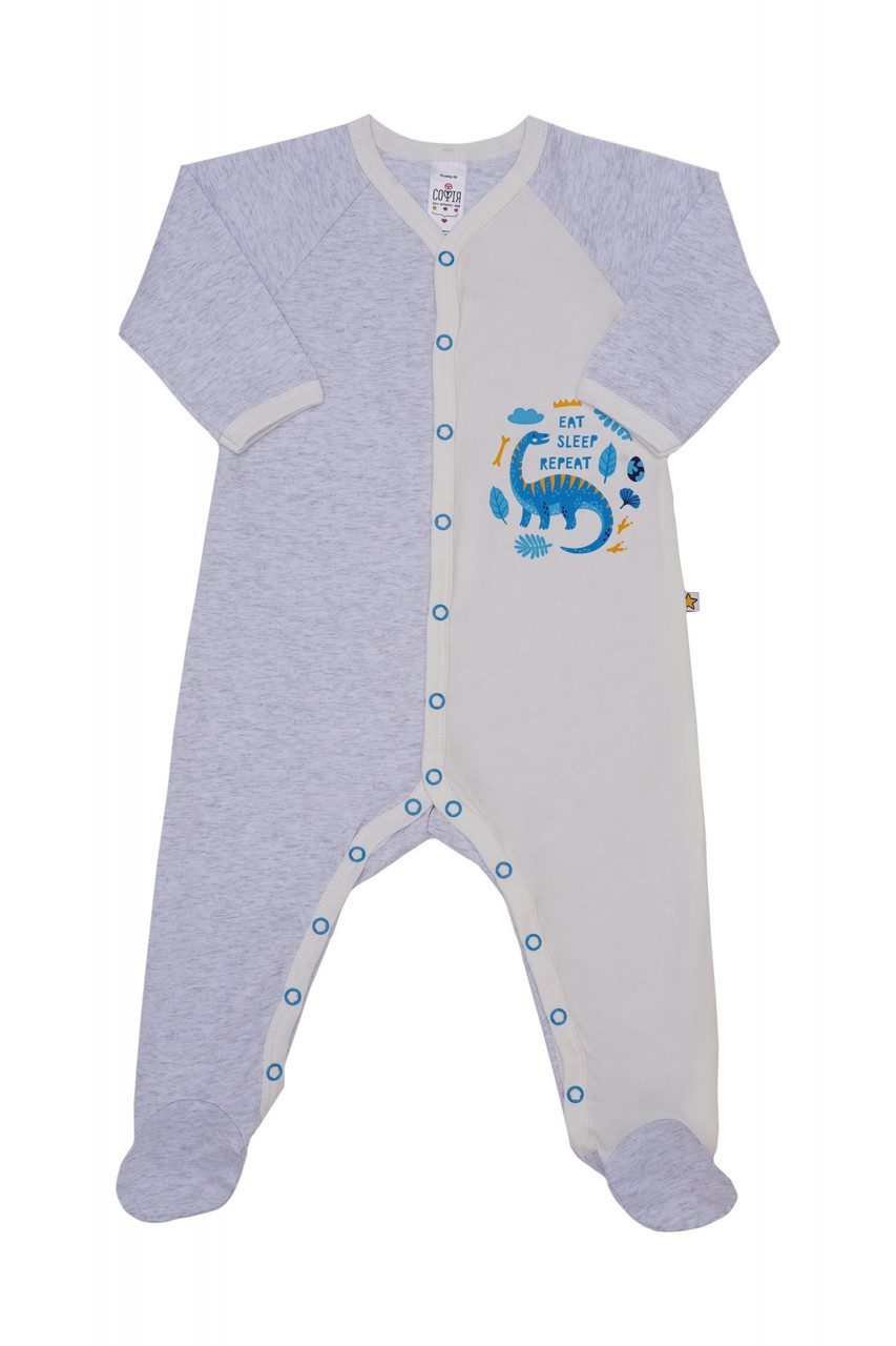 Чоловічок Софія Blue Dinosaur 63-68 см Сірий меланж 1901