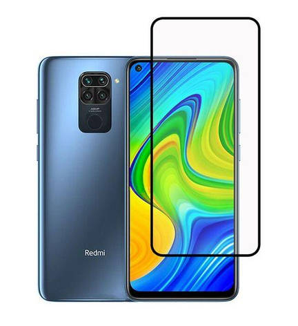 Захисне скло 5D Premium для Xiaomi Redmi Note 9 / Redmi 10X 4g Black, фото 1