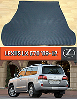 ЕВА коврик в багажник Лексус ЛХ 570 2008-2012. EVA ковер багажника на Lexus LX 570