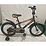 Велосипед дитячий двоколісний Corso ST-16908 16" зріст 100-120 см вік 4 до 7 років чорно-жовтогарячий, фото 5