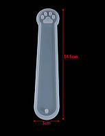 Силиконовый молд-закладка Кошачья лапка