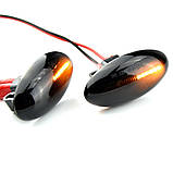 Повторювачі поворотів динамічні Peugeot 307 206 207 407 107 607 C1 C2 C3 C5 Berlingo, фото 2