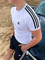 Летний спортивный костюм Adidas. Мужская футболка и шорты Adidas