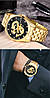 Годинник чоловічий наручний з нержавіючої сталі водонепроникний Chenxi CX-8220 Золоті-Сині, фото 5