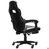 Комп'ютерне крісло AMF VR Racer Dexter Vector чорний-білий колір для ігор гейера програмиста, фото 6
