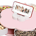 Менажниця - тарілка для закусок Flower Candy Box, Рожева / Цукерниця, фото 8