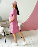 Жіноче плаття для вагітних WOW MOM Рожеве L (1_1017), фото 3