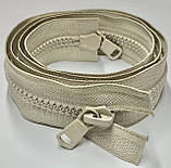 Блискавка Трактор тип 8 «Косий зуб». (Два бігунка) Роз'ємна 100см, фото 2