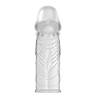 Багаторазовий прозорий презерватив збільшення члена на 2,5 см насадка Penis Sleeve, фото 3