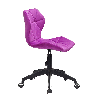 Стілець для майстра зі спинкою Torino BK Modern Office пурпуровий 1022 оксамит, фото 10