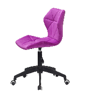 Стілець для майстра зі спинкою Torino BK Modern Office пурпуровий 1022 оксамит, фото 8