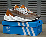 Кросівки Adidas Sharks Brown Grey White, фото 5