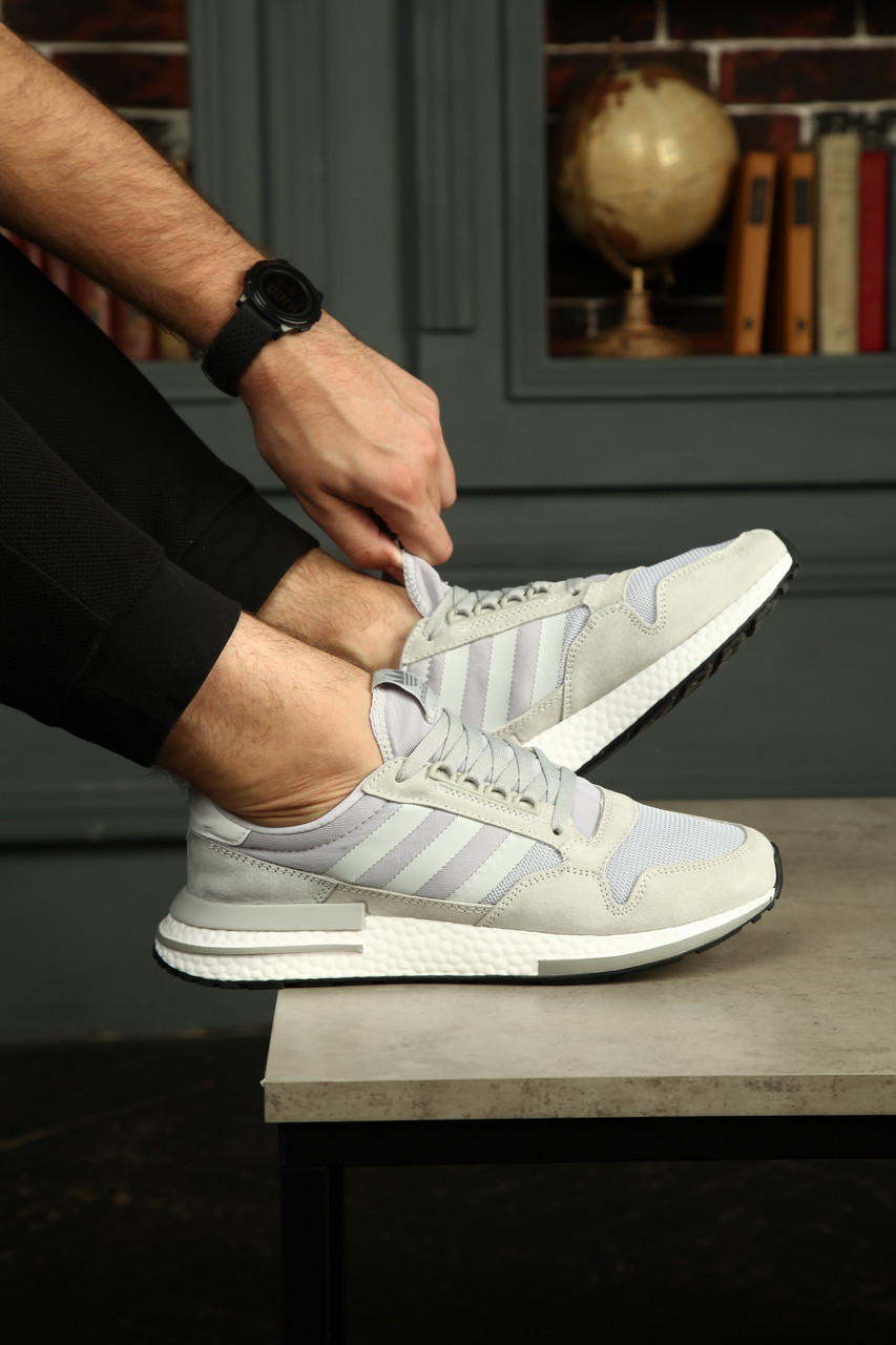Кросівки Adidas ZX 500 RM "Cloud White Grey