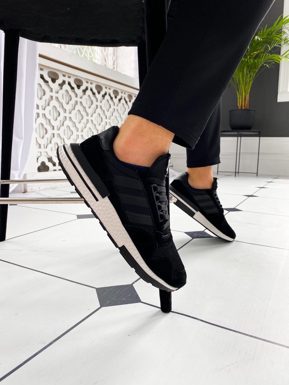 Кросівки Adidas ZX 500 RM black/white
