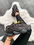 Кросівки Adidas YEEZY 500 "Utility Black ", фото 4