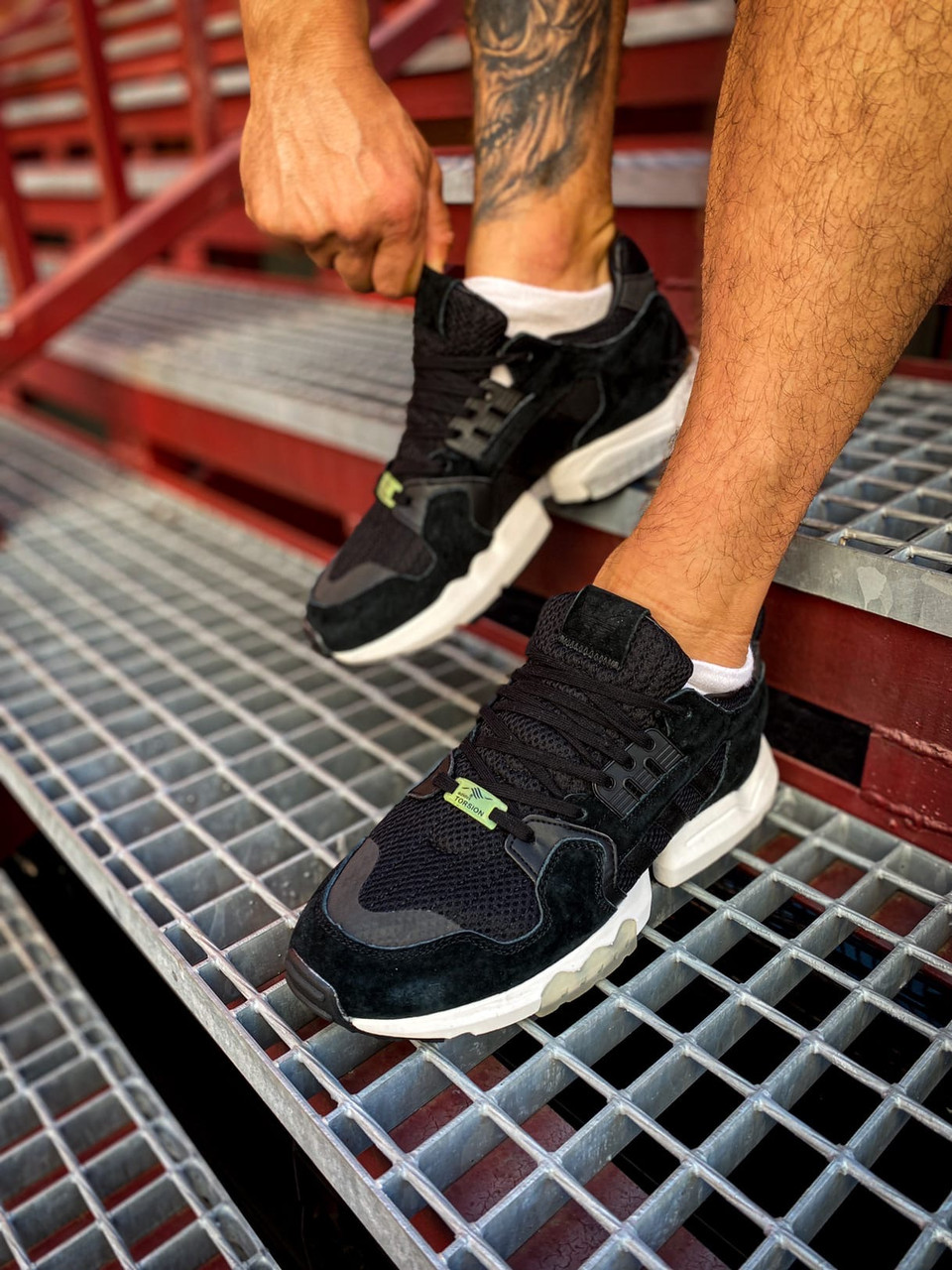 Кросівки Adidas ZX Torsion Core "Black/White"