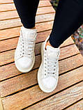 Кросівки Alexander McQueen Light Beige Patent, фото 5