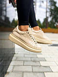 Кросівки Alexander McQueen Light Beige Patent, фото 7
