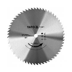 Диск пильний по дереву YATO: 500x32x4.5 мм, 60 зубів, RPM до 3000 1/хв