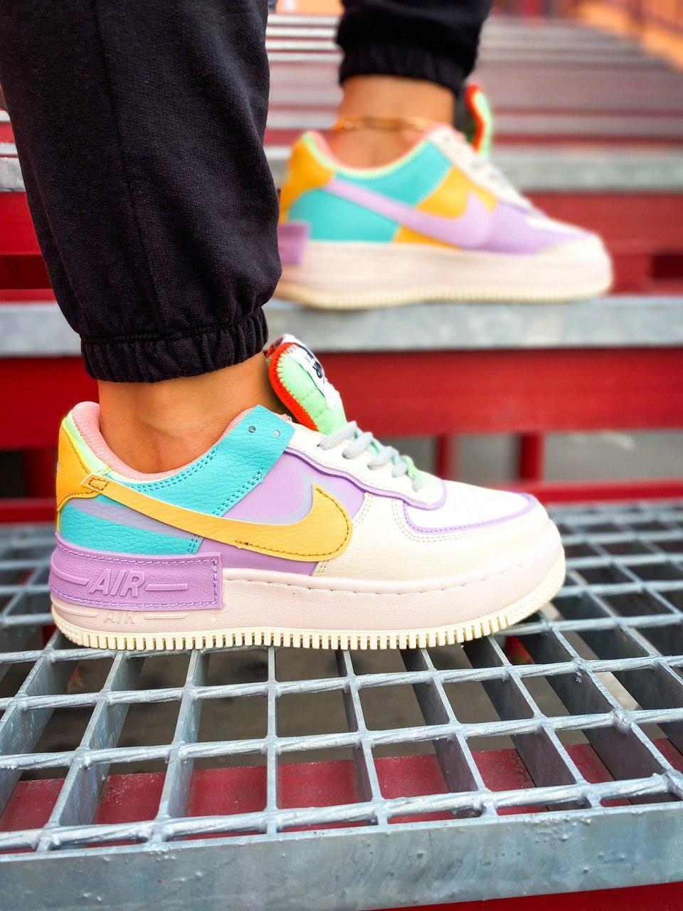 Nike Air Force 1 Shadow Blue-Pink