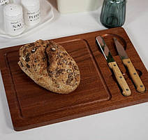 Сирна дошка з ножами "Мотерей" (дерево) 33,5х23,5х1,5 см