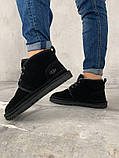 Зимові Ugg Men Neumel Black, чорні замшеві уггі мен ньюмел черевики угі Ugg Classic Short, фото 4