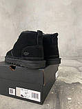 Зимові Ugg Men Neumel Black, чорні замшеві уггі мен ньюмел черевики угі Ugg Classic Short, фото 7