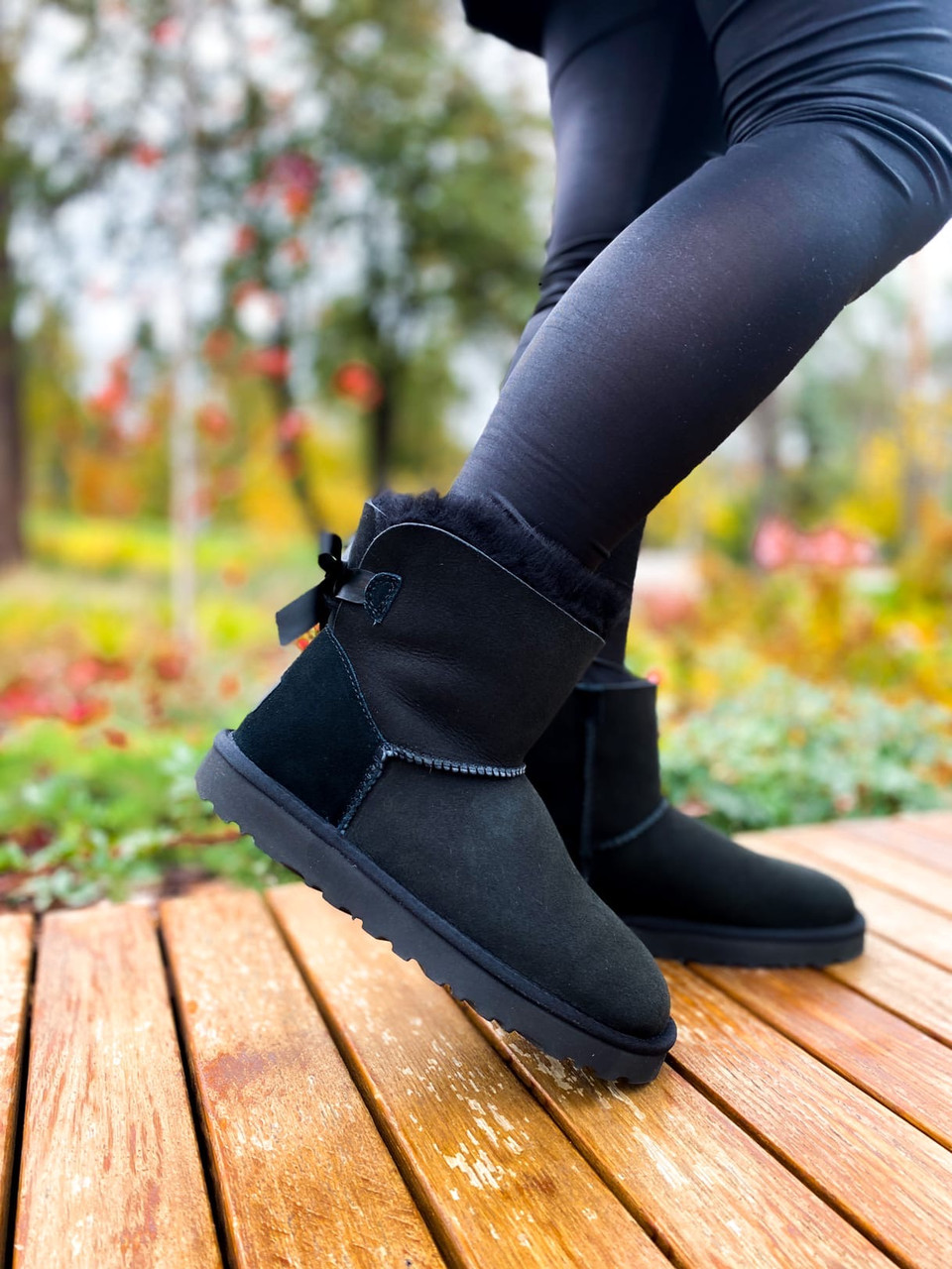 UGG Mini Bailey Bow Black