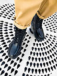 Жіночі черевики Dr.Martens Mono Black (Premium Термо) чорні шкіряні черевики др мартенс, фото 9