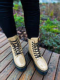 Dr.Martens Jadon Beige Patent Premium(FUR), фото 3