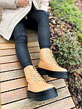 Dr.Martens Jadon Beige Patent Premium(FUR), фото 3