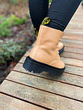 Dr.Martens Jadon Beige Patent Premium(FUR), фото 4