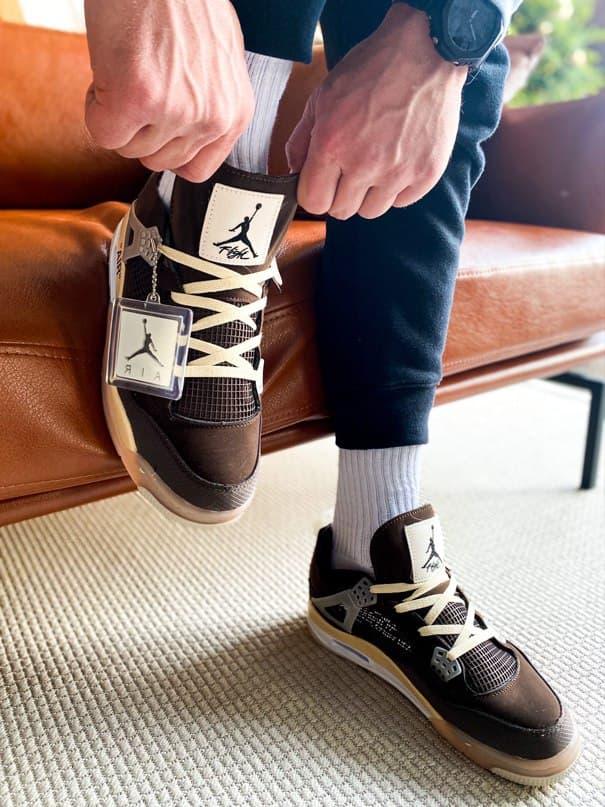 Nike Air Jordan 4 Mid OFF WHITE "BROWN"