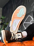 Nike Air Jordan 4 Mid OFF WHITE "BROWN", фото 3