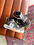 Nike Air Jordan 4 Mid OFF WHITE "BROWN", фото 8
