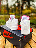 Nike Air Force 1 LX White Lace "Pink", фото 7