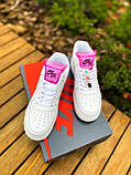 Nike Air Force 1 LX White Lace "Pink", фото 8