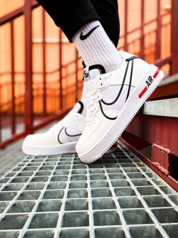 Nike Air Force 1 React "White/Black"