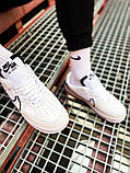 Nike Air Force 1 React "White/Black", фото 8