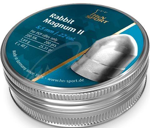 Кулі пневматичні H&N Rabbit Magnum II. Кал. 5.5 мм. Вага - 1.64 г. 200 шт / уп