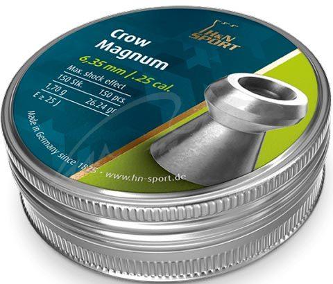 Кулі пневматичні H&N Crow Magnum. Кал. 6.35 мм. Вага - 1.7 м 150 шт / уп