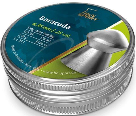 Кулі пневматичні H&N Baracuda Smooth. Кал. 6.35 мм. Вага - 2 м 150 шт / уп