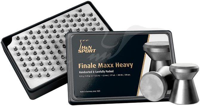 Кулі пневматичні H&N Finale Maxx HW. Кал. 4.49 мм. Вага - 0.53 г. 200 шт / уп