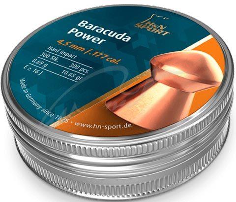 Кулі пневматичні H&N Baracuda Power. Кал. 4.5 мм. Вага - 0.69 г