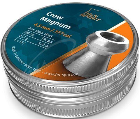 Кулі пневматичні H&N Crow Magnum. Кал. 4.5 мм. Вага - 0.57 г. 500 шт / уп