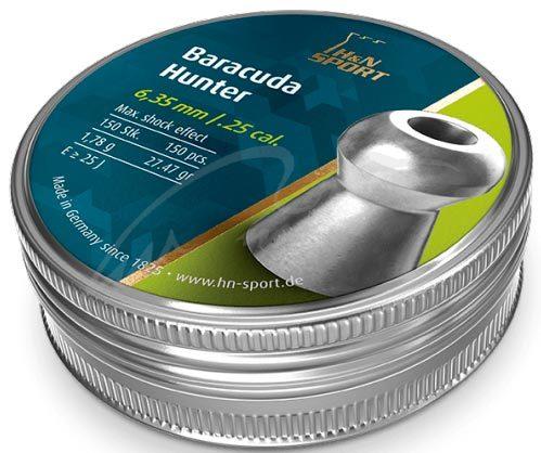 Кулі пневматичні H&N Baracuda Hunter. 6.35 мм. 1.78 г. 150 шт / уп