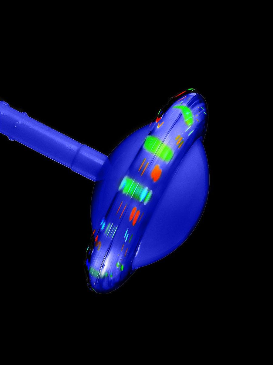 Светящаяся скакалка крутилка с колесиком на одну ногу - Нейроскакалка Синяя, с доставкой (GK) - фото 6 - id-p1090602736